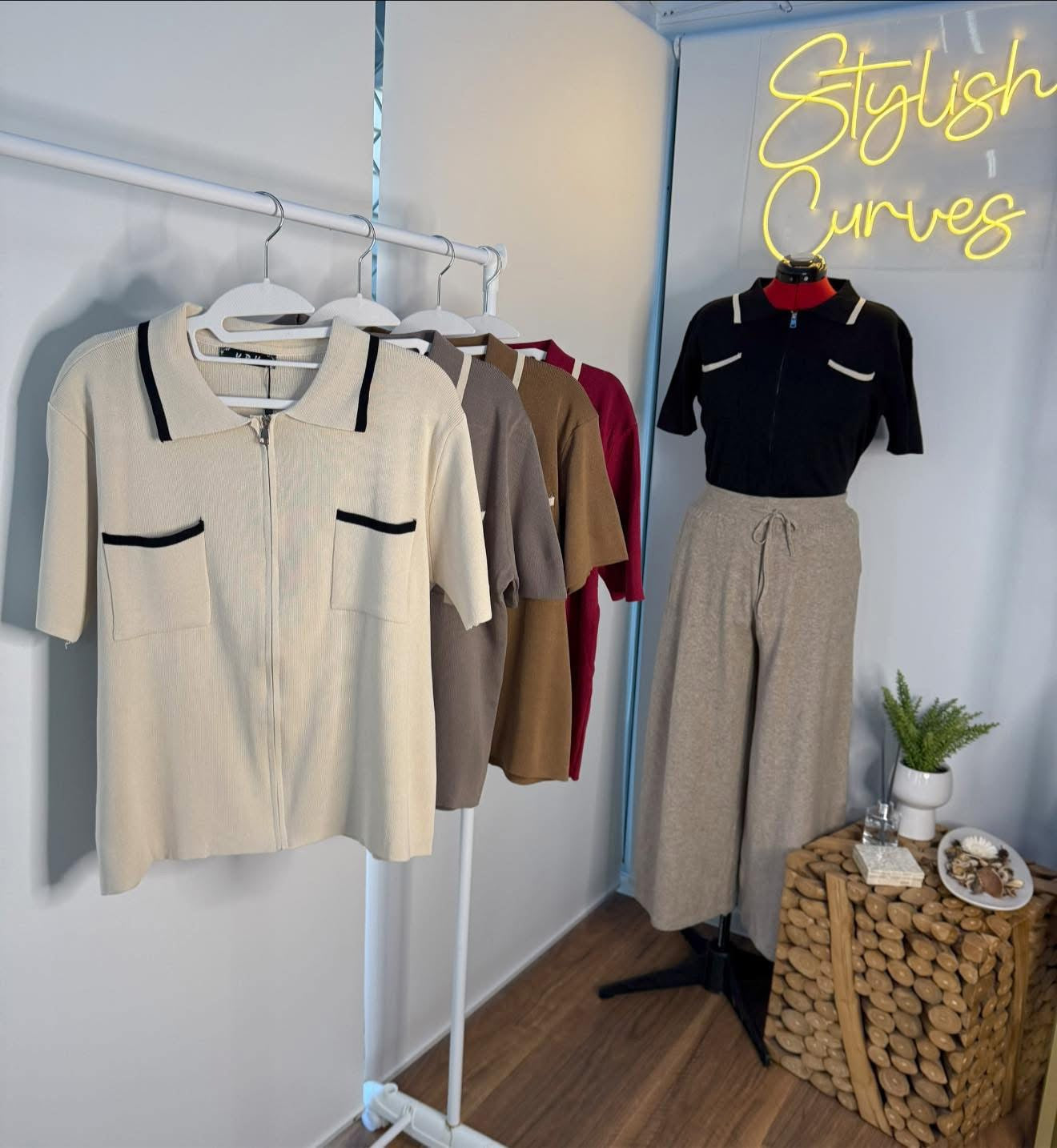 Collared Knitted Shirt