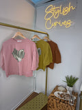 Semi-crop blouse
